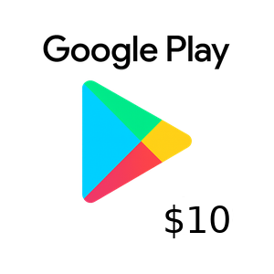 Google Play 礼品卡数字兑换码 10 美金示意图
