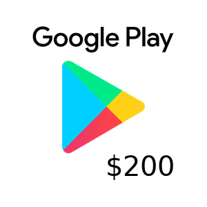 Google Play 礼品卡 美区 200 美元 数字兑换码 自动发货