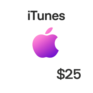Apple iTunes 美国礼品卡 $25 数字兑换码 USD Apple ID 充值